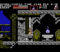 une photo d'Ã©cran de Castlevania 3 - Dracula s Curse sur Nintendo Nes